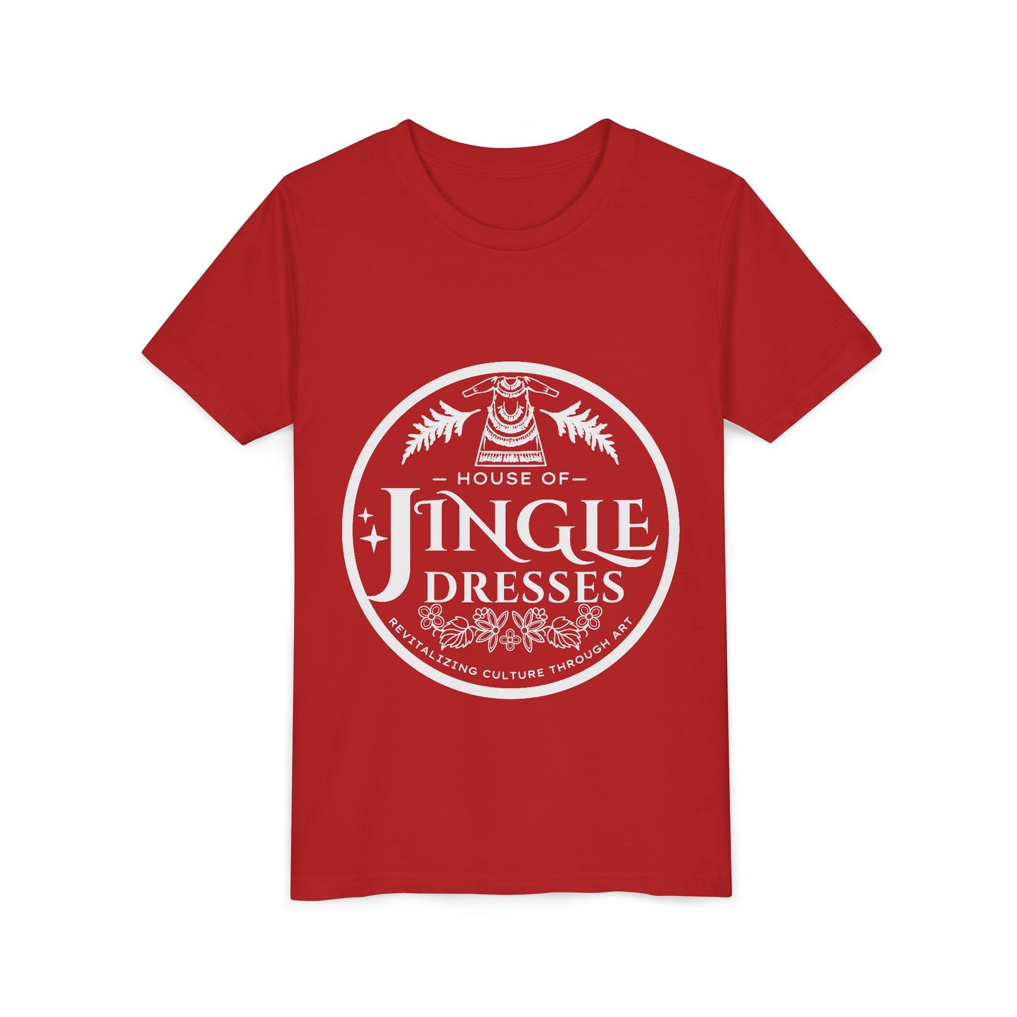 House of Jingle Dresses Youth Short Sleeve Tee - Fun Holiday Vibes